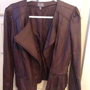 CUSP by Neumann Marcus Faux-Leather Jacket